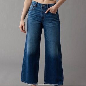 American Eagle Outfitters super high rise baggy wide leg ankle